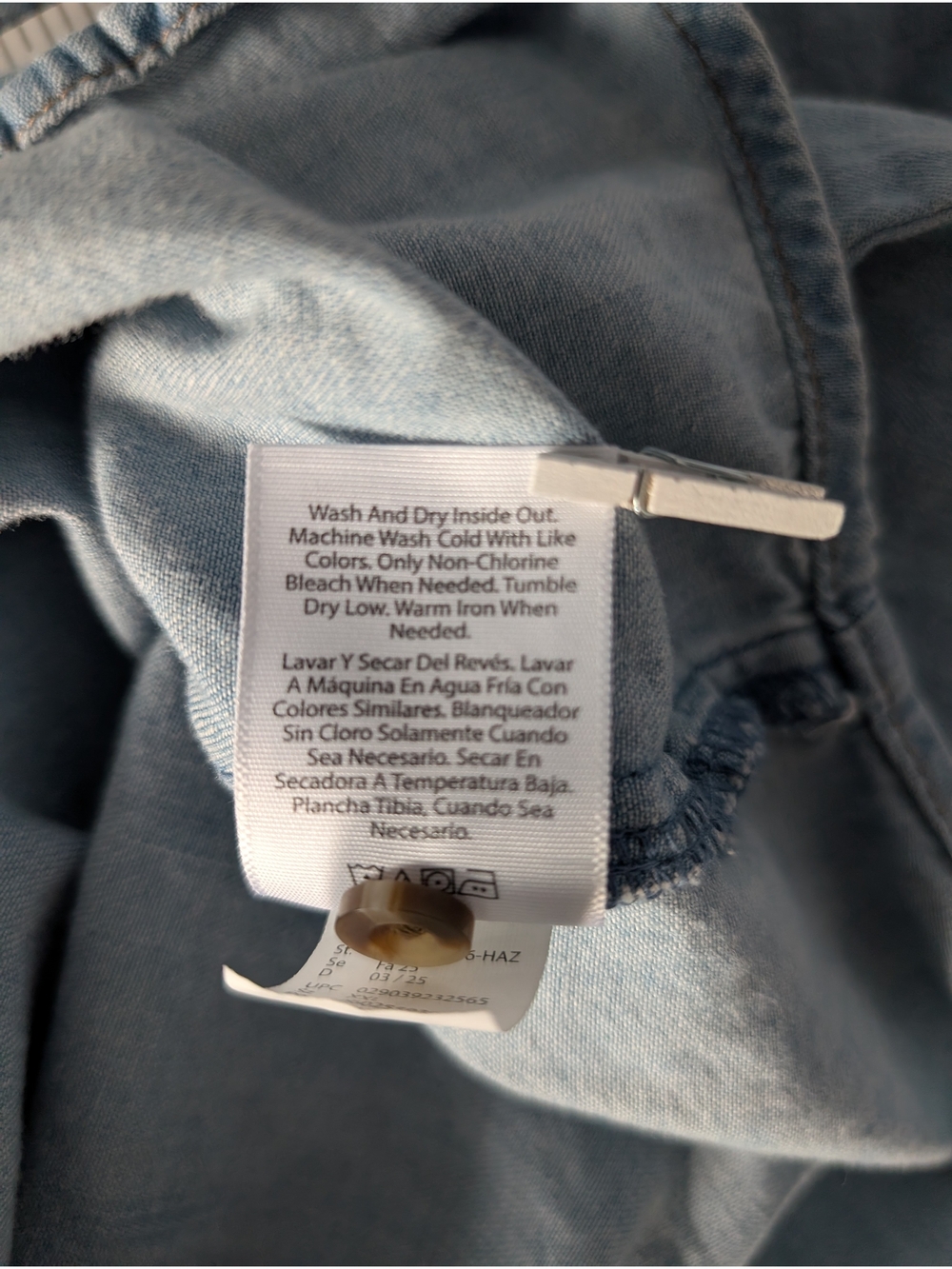 sofia by sofia vergara Light Blue Denim Button-Down Shirt - Picture 6 of 12